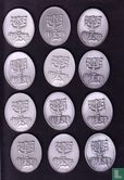 Israel  12 Tribes of Israel - Silver Set (Salvador Dali) 1993-1996 - Afbeelding 2