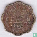 Ceylon 2 cents 1955 - Afbeelding 1