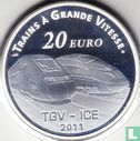 Frankreich 20 Euro 2011 (PP - PIEDFORT) "Metz TGV station" - Bild 1
