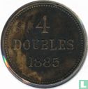 Guernesey 4 doubles 1885 - Image 1