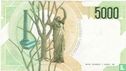 Italien 5000 Lire (P111c) - Bild 2