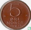 Norvège 5 øre 1978 - Image 1