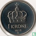 Norvège 1 krone 1978 - Image 1