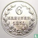 Nassau 6 kreuzer 1834 - Image 1