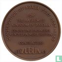 Jordan Medallic Issue 1969 (Bronze - Normal - Construction of Aqaba Port) - Image 2