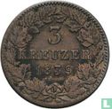 Bavaria 3 kreuzer 1839 - Image 1