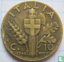 Italien 10 Centesimi 1940 - Bild 1