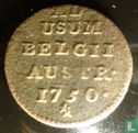 Pays-Bas autrichiens 1 liard 1750 (lion) - Image 1