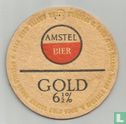 Amstel Bier Gold 6 1/2% 9 cm - Image 1
