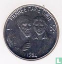 San Marino 50 lire 1984 "Pierre and Marie Curie" - Afbeelding 1