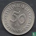 Allemagne 50 pfennig (F - fauté) - Image 2
