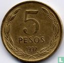 Chili 5 pesos 1992 (type 1) - Image 1