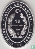 Turkije 10 türk lirasi 2014 (PROOF) "Tokat Clock Tower" - Afbeelding 1