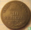 Hongarije 10 krajczar 1870 (KB) - Afbeelding 1