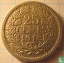 Netherlands 25 cents 1918 - Image 1