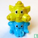 Color-figurines (yellow, blue) - Image 1