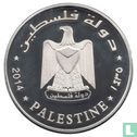 Palestine Dinars 2014 (year 1435 - Nickel Plated Brass - Prooflike - Replica) - Afbeelding 2