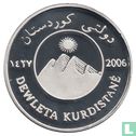 Kurdistan 10000 dinars (D) 2006 (year 1427 - Nickel Plated Brass - Prooflike - Replica) - Afbeelding 2