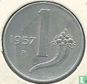 Italy 1 lira 1957 - Image 1