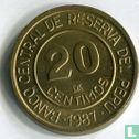 Peru 20 céntimos 1987 - Image 1