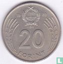 Hongarije 20 forint 1989 - Afbeelding 1