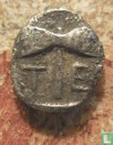 Tenedos  (Troy, Troas)  AR8, Silver Obol  550 BC  - Image 1
