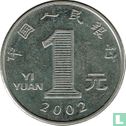 China 1 yuan 2002 - Image 1