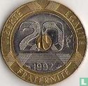 Frankrijk 20 francs 1992 (5 vlakken - open V) - Afbeelding 1