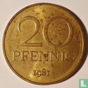 GDR 20 pfennig 1981 - Image 1