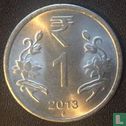 India 1 rupee 2013 (Mumbai)  - Image 1