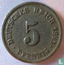Deutsches Reich 5 Pfennig 1893 (F) - Bild 1
