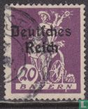 Opdruk op zegels van Beieren  - Afbeelding 1