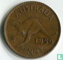 Australie 1 penny 1959 (sans point) - Image 1