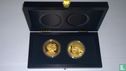 Kroningsset 2 x 1/2 ounce goud Willem Alexander en Beatrix/ Maxima - Afbeelding 1
