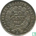 Frankrijk 20 centimes 1851 - Afbeelding 1