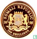 Somalie 200 shillings 2005 (BE) "African elephant" - Image 1