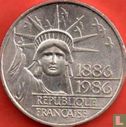 Frankreich 100 Franc 1986 (Silber) "Centenary Statue of Liberty 1886 - 1986" - Bild 2