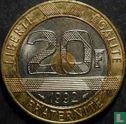 Frankrijk 20 francs 1992 (4 vlakken - gesloten V) - Afbeelding 1