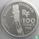 Frankrijk 100 francs 1995 (PROOF) "Alfred Hitchcock" - Afbeelding 1