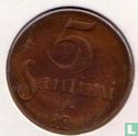 Letland 5 santimi 1922 (zonder muntteken) - Afbeelding 1