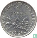 Frankrijk 1 franc 1965 (kleine uil)