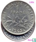 Frankrijk 1 franc 1965 (kleine uil)