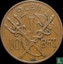 Deens West-Indië 2 cents / 10 bit 1905 - Afbeelding 2