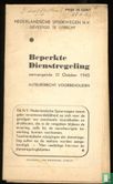 Beperkte Dienstregeling aanvangende 22 October 1945 - Bild 1