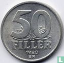 Hongarije 50 fillér 1980 - Afbeelding 1
