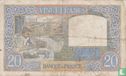 France 20 Francs(science&travail)type 1940 - Image 2