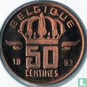 Belgium 50 centimes 1993 (FRA) - Image 1