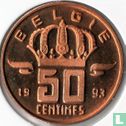 Belgique 50 centimes 1993 (NLD) - Image 1