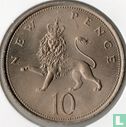 United Kingdom 10 new pence 1968 - Image 2