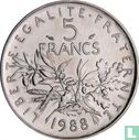 Frankrijk 5 francs 1988 - Afbeelding 1